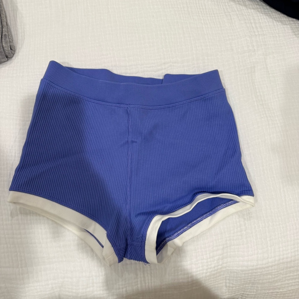 Aerie offline blue Ribbed Athletic Shorts